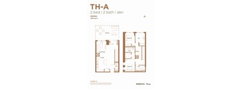 a typical floor plan of a 2 bedroom apartment
