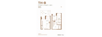 a typical floor plan of a 2 bedroom apartment