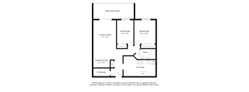 2 Bed 1 Bath