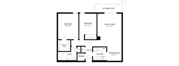 Two Bedroom Floor Plan