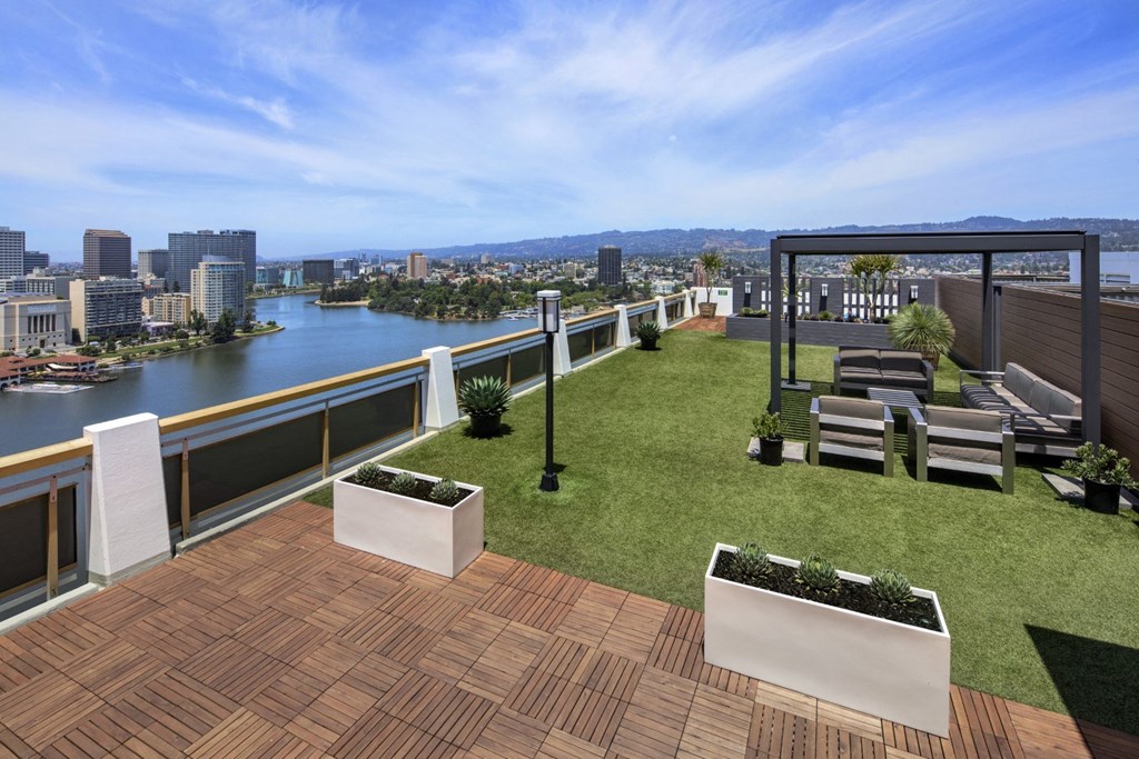 Penthouse Deck View at 1200 Lakeshore, Oakland, 94606