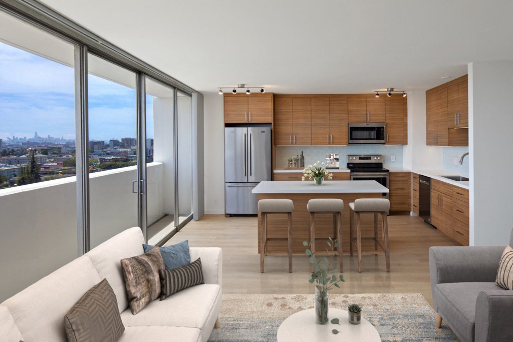 Living And Kitchen at 1200 Lakeshore, California