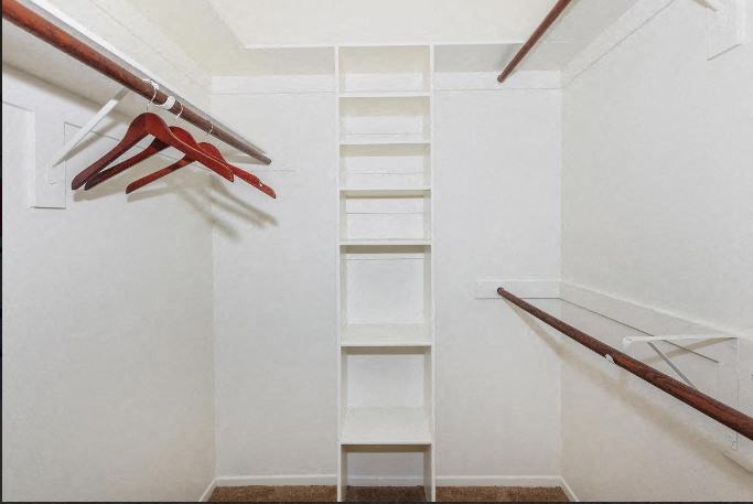 Closet space at Loma Linda Springs, Loma Linda, California