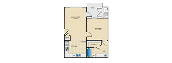 A1 Floor Plan at The Villages at Lost Creek, San Antonio
