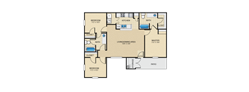 C1 Floor Plan at The Villages at Lost Creek, San Antonio, TX