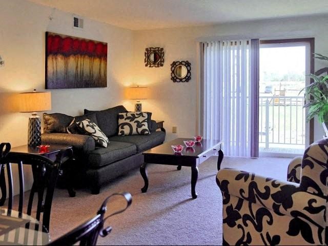 Living Room At Turill Estates 1844 Raleigh Ave #18, Lapeer, MI 48446