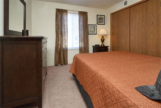 Comfortable Bedroom With Large Window at Van Horne Estates Apartments, El Paso, TX, 79934