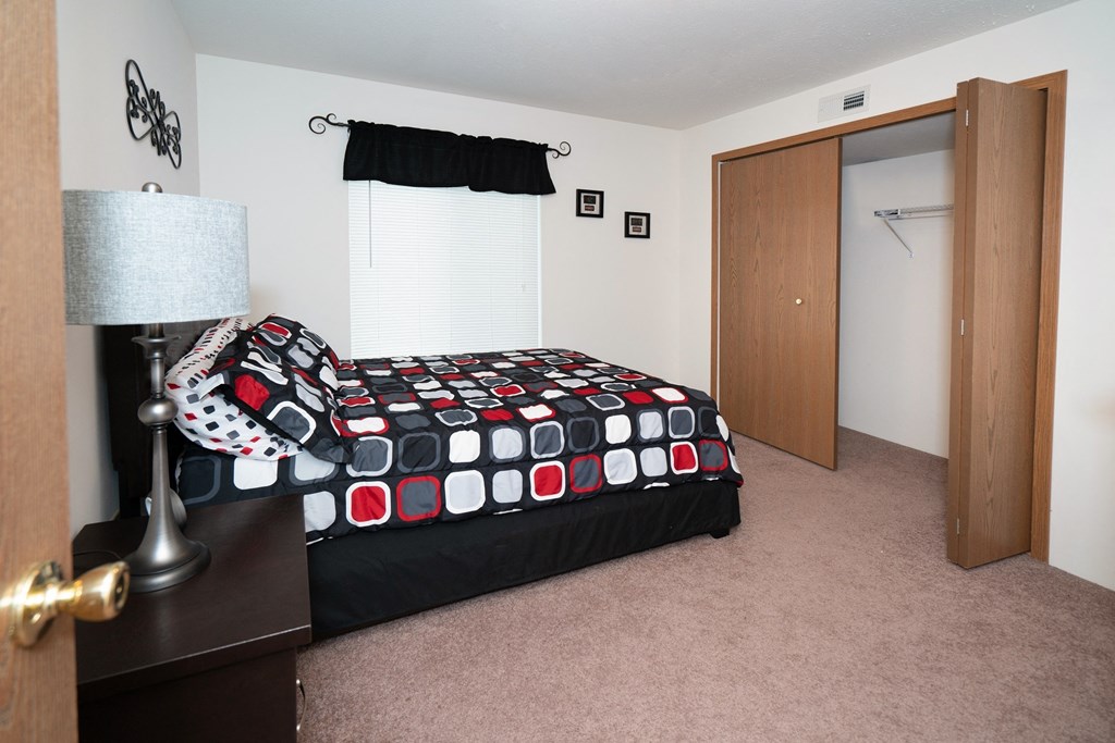 Walking into bedroom at Boggan Estates Apartments in Tupelo, MS