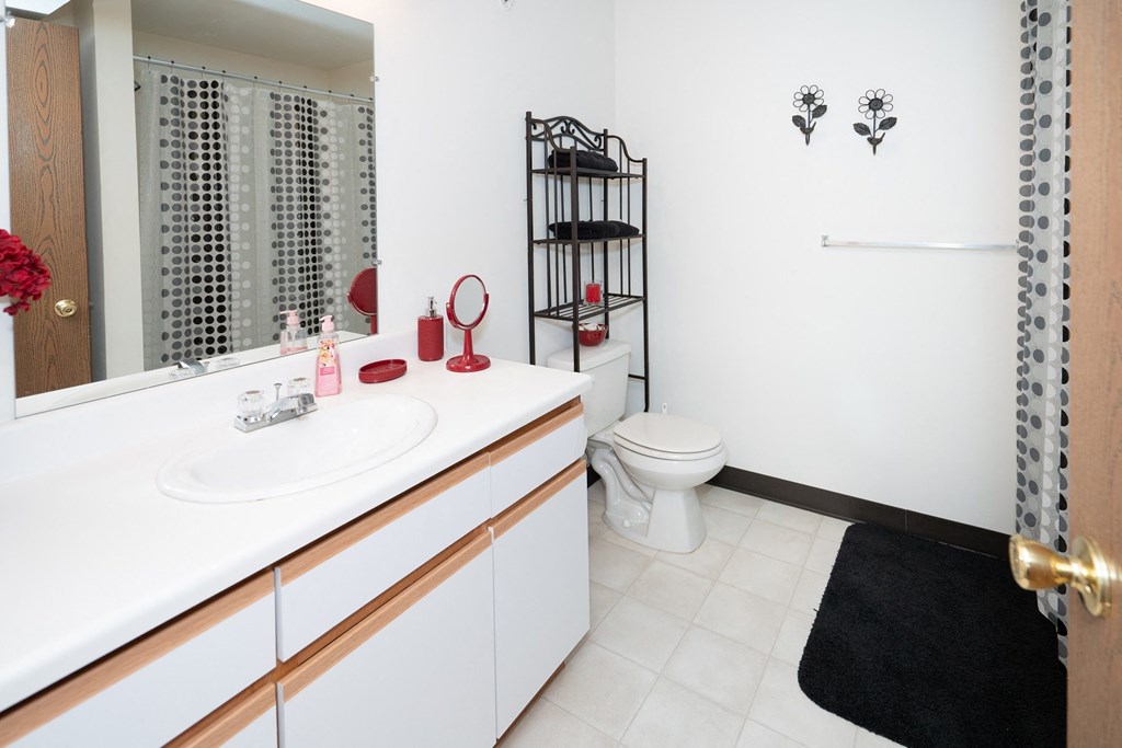 Cozy Bathroom at Boggan Estates Apartments in Tupelo, MS