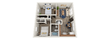 a1 floor plan  1 bedroom  1199 square feet  the crossings at