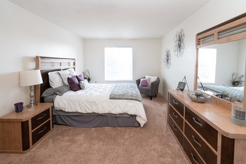 Master Bedroom at Crosswait Estates in Angola, IN