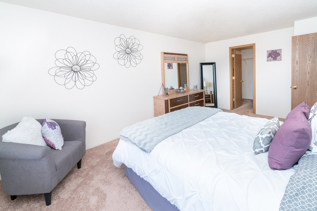 Master Bedroom at Crosswait Estates in Angola, IN