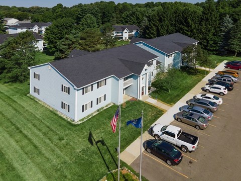 Aerial at McClellan Estates Apartments, Marshall, MI, 49068