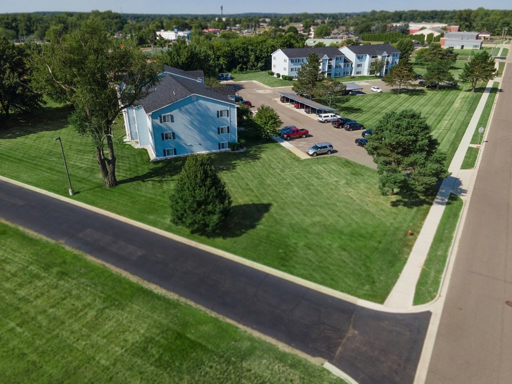 Aerial view of property1 at McClellan Estates Apartments, Marshall