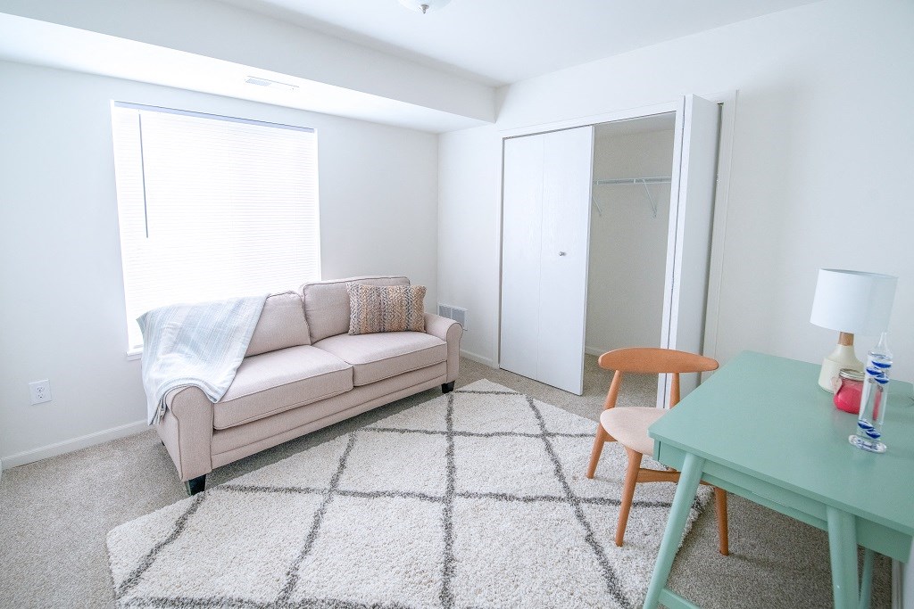 Living Area at Miles Apartments, Michigan, 48059