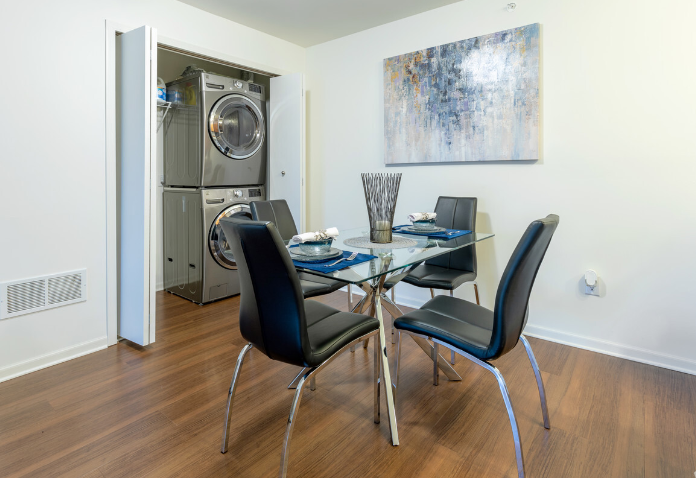 Phase 2 Dining Area at Bell Estates Apartments, Dundee, MI, 48131