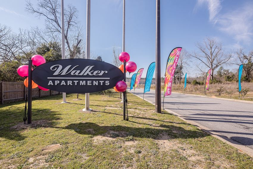 Welcome Sign  at Walker Estates Apartments, Augusta, Georgia
