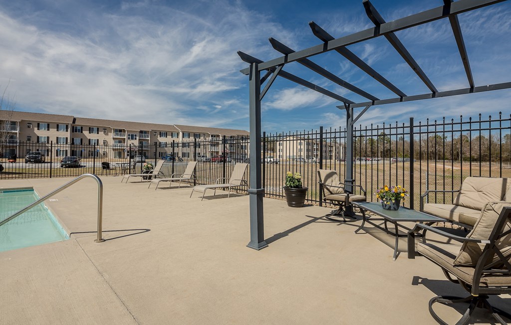 Lounging by the Pool  at Walker Estates Apartments, Georgia, 30906