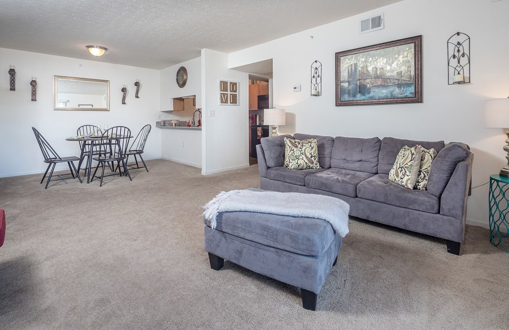 Living room  at Walker Estates Apartments, Augusta, GA