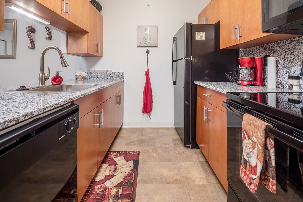 Fully Equipped Kitchen  at Walker Estates Apartments, Georgia