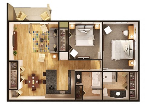 Two Bedroom Two Bathroom at Dutton Estates, Saint Clair, Michigan