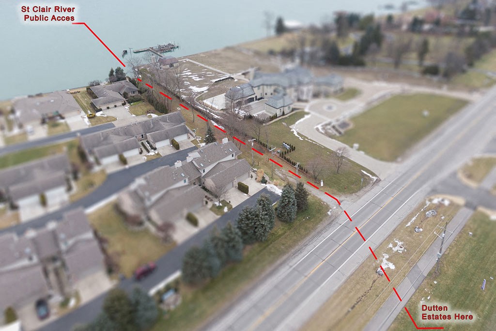 Convenient St Clair River Access at Dutton Estates, Saint Clair, Michigan