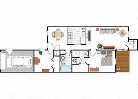 Floor Plan Layout at Raleigh House Apartments, MRD Apartments, East Lansing, 48823