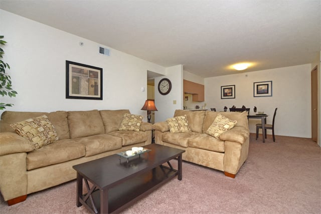 Living Room at Geary Estates Apartments,  MRD Conventional, Grandview Plaza, KS, 66441