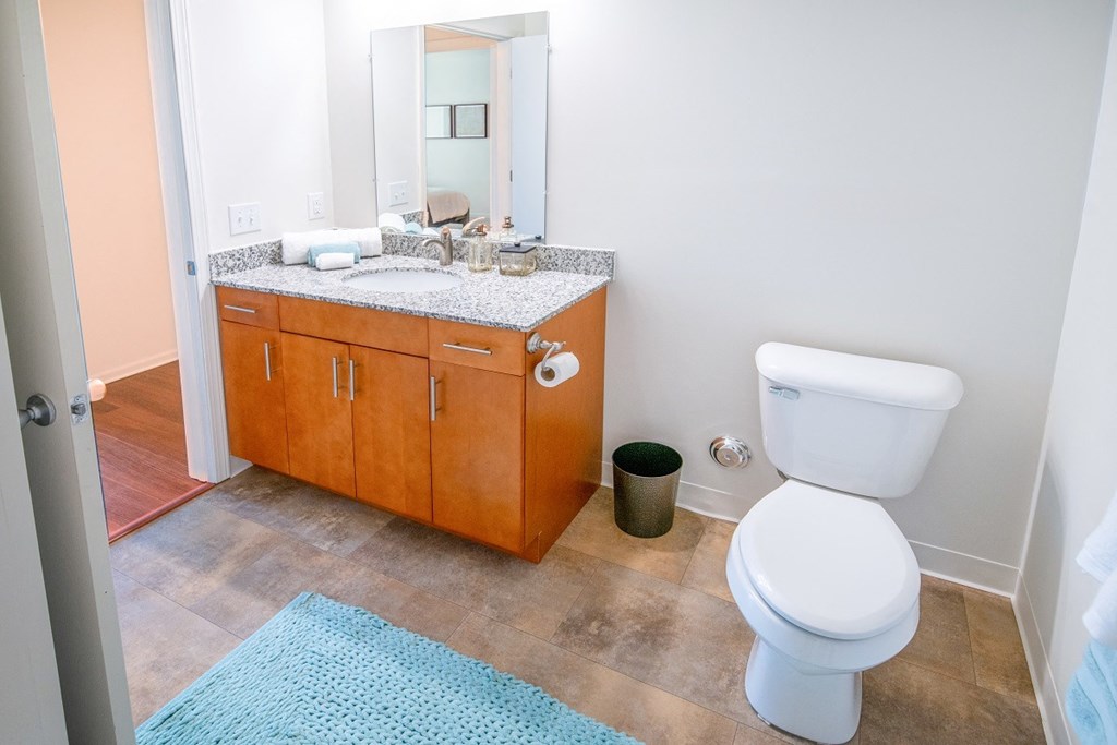 Luxurious Bathroom at Fuller Apartments, Ohio
