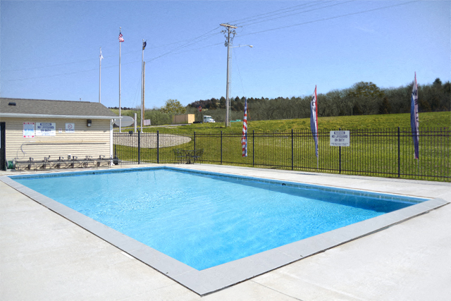 Crystal Clear Pool  at Geary Estates Apartments, MRD Conventional, Kansas