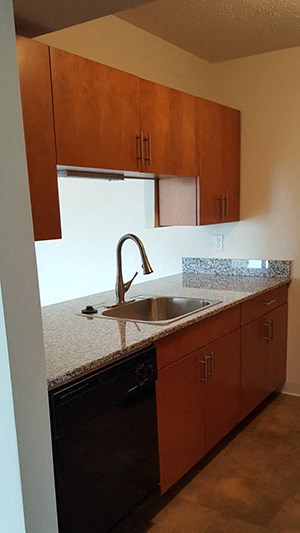 Upgraded kitchen available on select Units at Geary Estates Apartments, MRD Conventional, Grandview Plaza, KS
