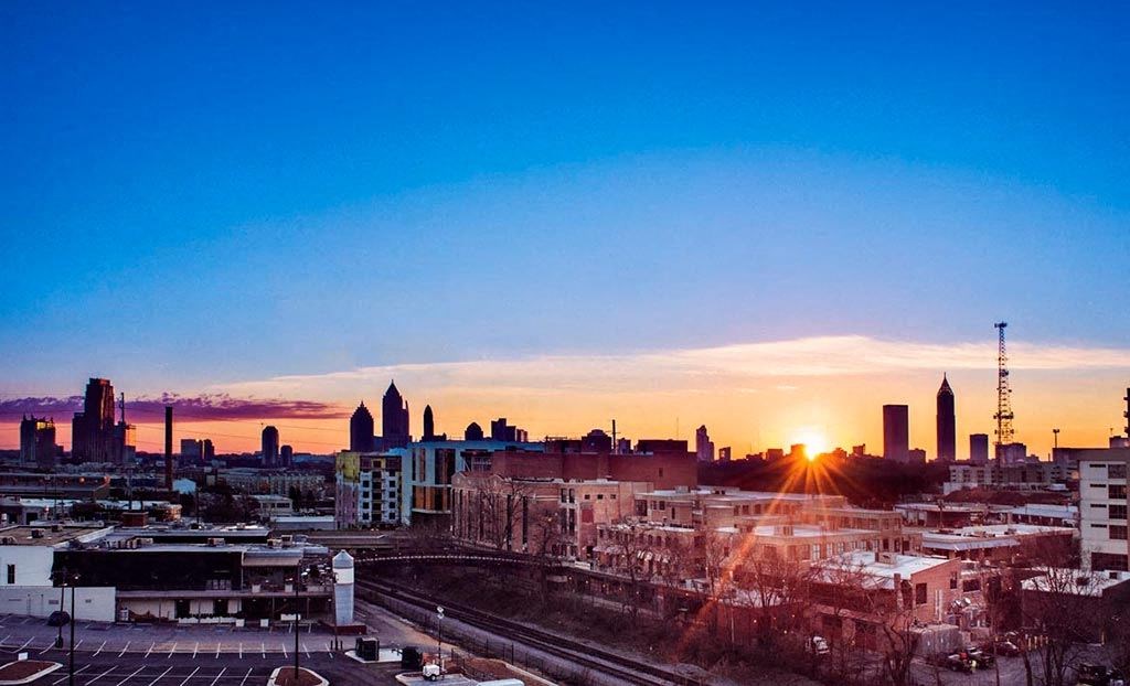 View from skydeck at Westside,Atlanta, GA