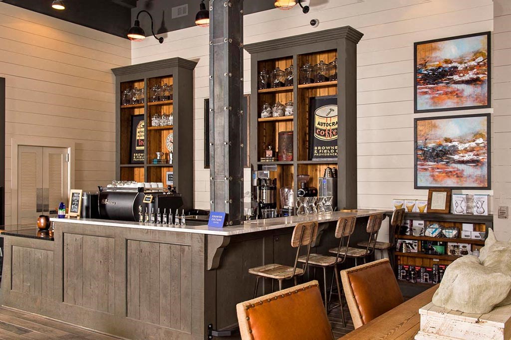 On-site Coffee bar at Westside, Atlanta, Georgia