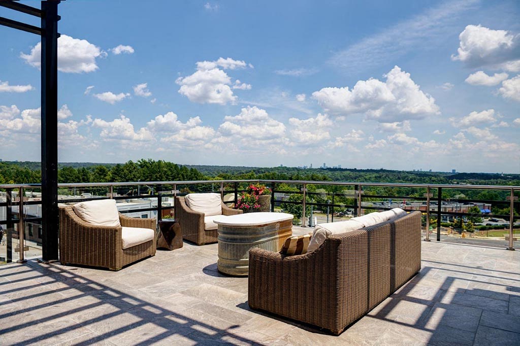 Skydeck lounge area at Riverwood, GA, 30339