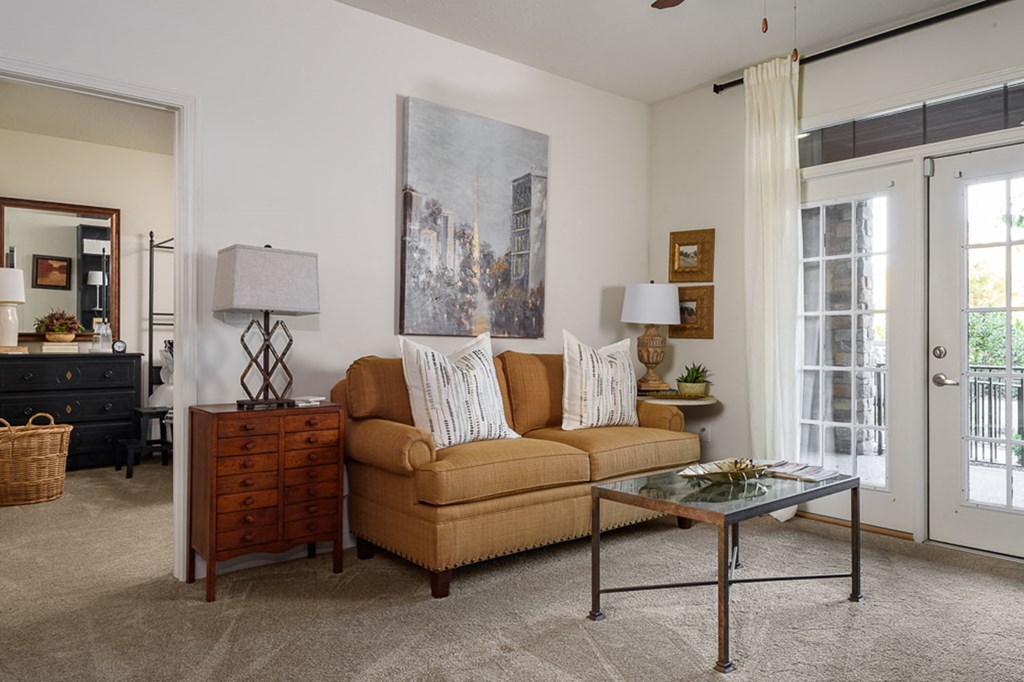 walton ridenour living room model apartment