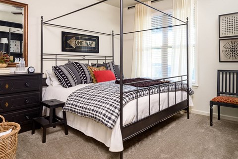 Walton RIdenour main bedroom model apartment