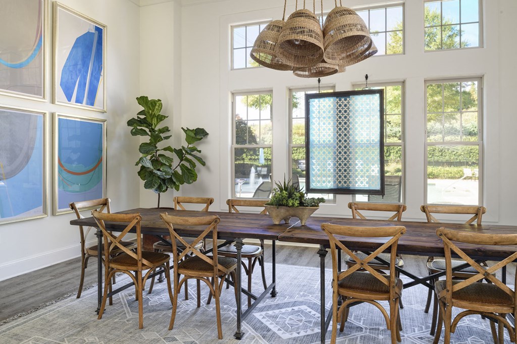 Walton Ridenour leasing office community room