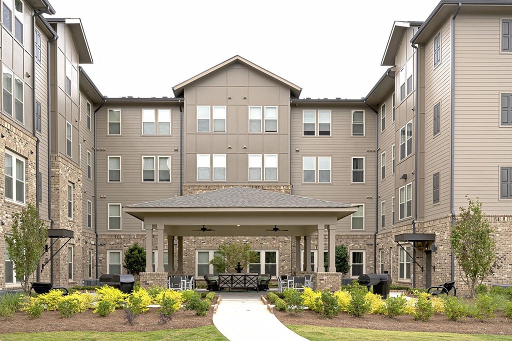 our apartments showcase a beautiful lobby