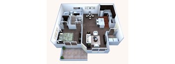 A1 Floor Plan at Walton Bluegrass, Alpharetta, 30005