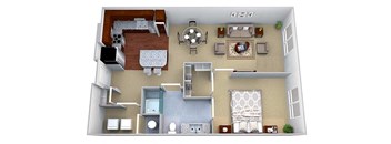 A2 Floor Plan Layout at Walton Riverwood, Atlanta, Georgia