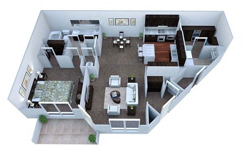 A2 Floor Plan at Walton Bluegrass, Alpharetta, Georgia