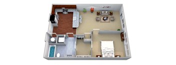 A3 Floor Plan Layout at Walton Riverwood, Atlanta, GA