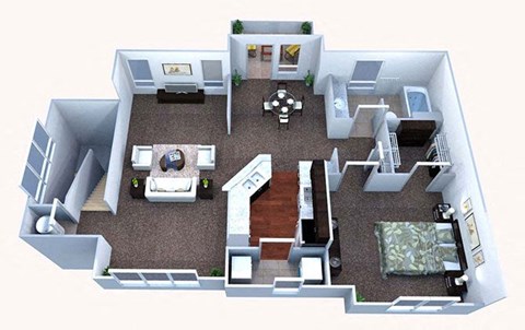 A3 Floor Plan at Walton Bluegrass, Alpharetta