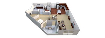 A5 Floor Plan Layout at Walton Riverwood, Atlanta, 30339