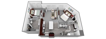Legacy at Walton Heights B1_2 Floor Plan