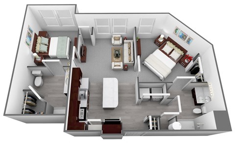 Legacy at Walton Heights B1_2 Floor Plan