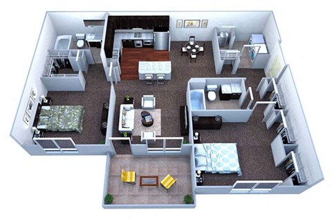 B2 Floor Plan at Walton Bluegrass, Georgia
