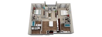 Legacy at Walton Trail B2 Balcony Floor Plan