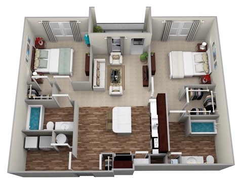 Legacy at Walton Trail B2 Balcony Floor Plan