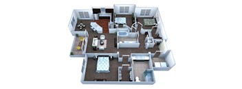 C2 Floor Plan Layout at Walton Bluegrass, Alpharetta, GA